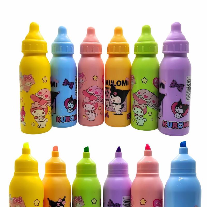 Marca Texto Mamadeira Milk Com 6 Cores Sanrio - Manu Criativa